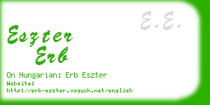 eszter erb business card